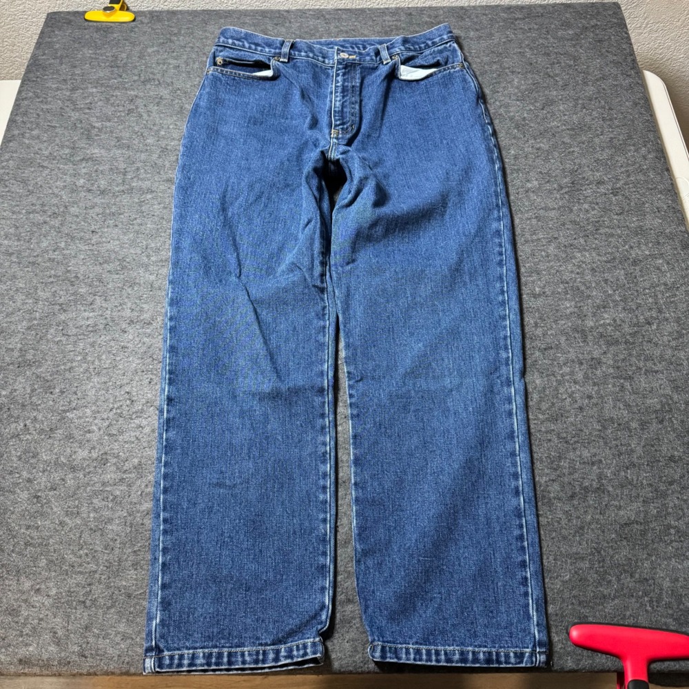 Vintage Lauren Jeans Co Ralph Lauren Blue Straight Leg Denim Jeans Women 12